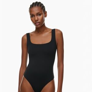 Barton contour bodysuit tank, tried in twice, too short in the torso.